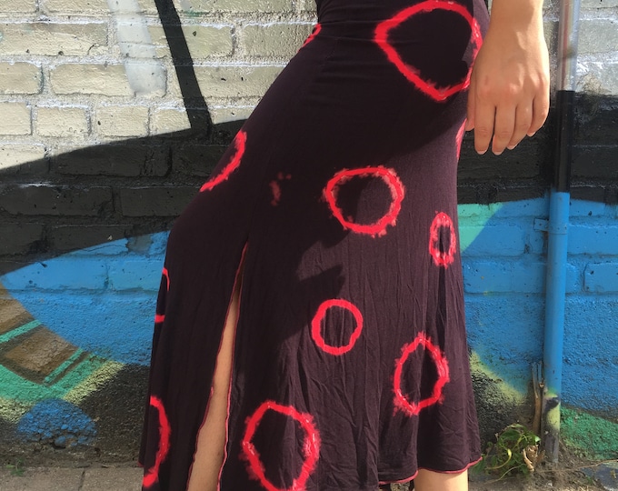 Phish Donut Dye Tie Dye Slit Maxi Skirt