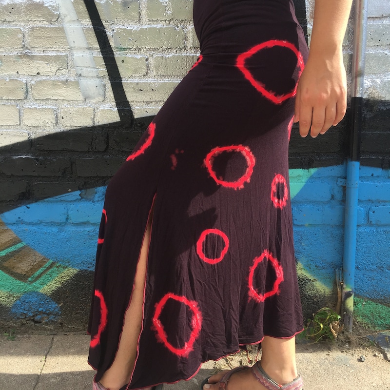 Tie-Dye Pleated Skirt main image 1