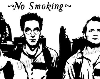 Niet roken vinylsticker (Ghostbusters)