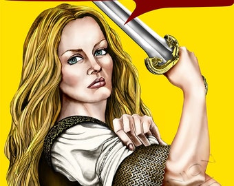 Niemand kan het, Eowyn/Rosie the Riveter mashup-poster, 18x24