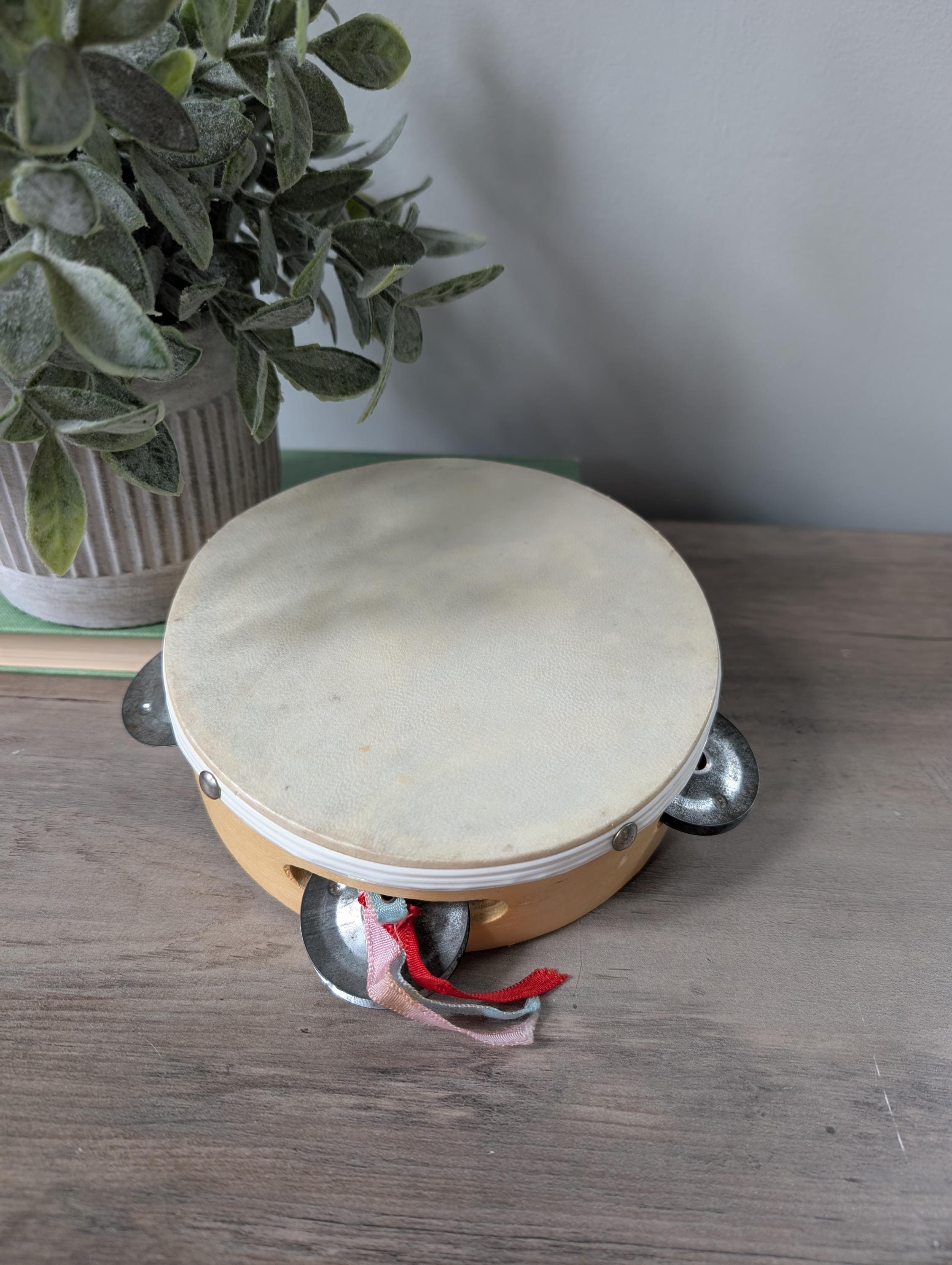 Vintage Tambourine - Etsy