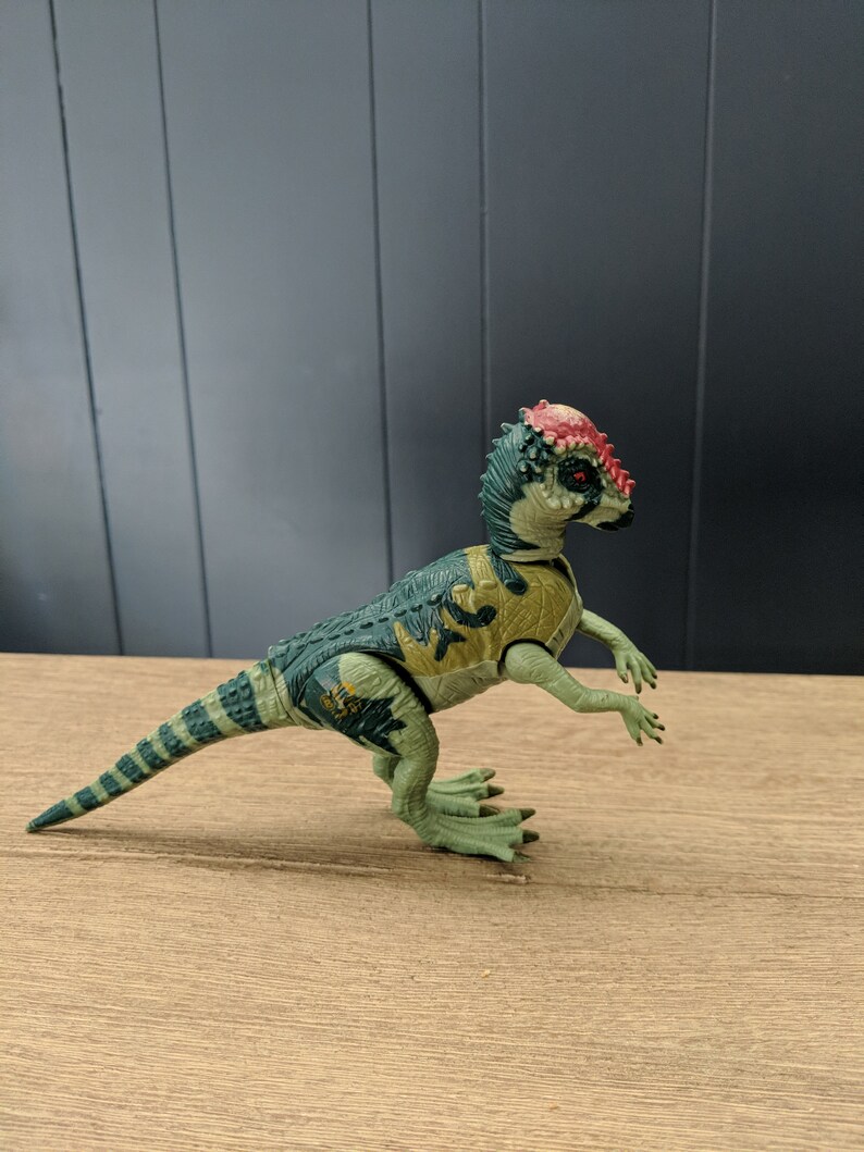 The Lost World Vintage Jurassic Park Pachycephalosaurus Ram Head Dinosaurs 1997 Kenner Moving Action figures Head ramming Jurassic Park Toy