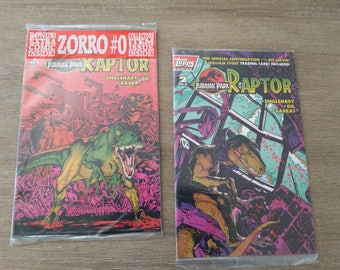 Jurassic Park Comic Books Set / Sealed Mint in Bag Vintage Raptor Comics 1993