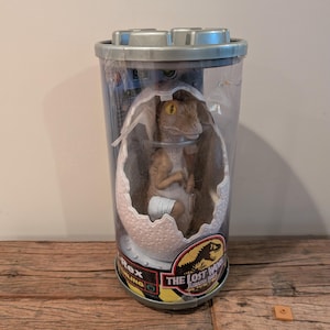Jurassic Park Toy by Kenner / T-Rex Baby in original box New and Sealed / Vintage Hatchling Egg 1997 The Lost World TRex Dinosaur Egg Gifts