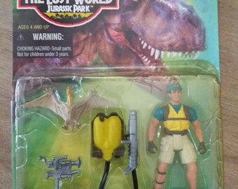 Vintage Nick Van Owen Action Figure the Lost World Jurassic Park