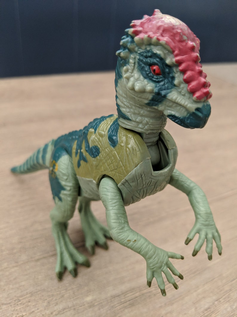 The Lost World Vintage Jurassic Park Pachycephalosaurus Ram Head Dinosaurs 1997 Kenner Moving Action figures Head ramming Jurassic Park Toy