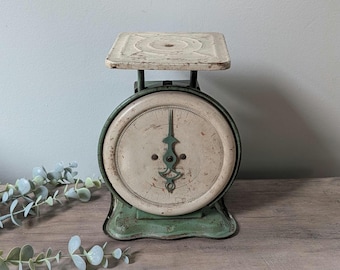 Vintage Green Scale : Pelouze Family Farmhouse Teal Kitchen Scale 24 lb