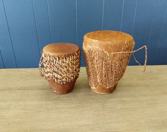 African Drum Double Sided Hide Kenya Drum 