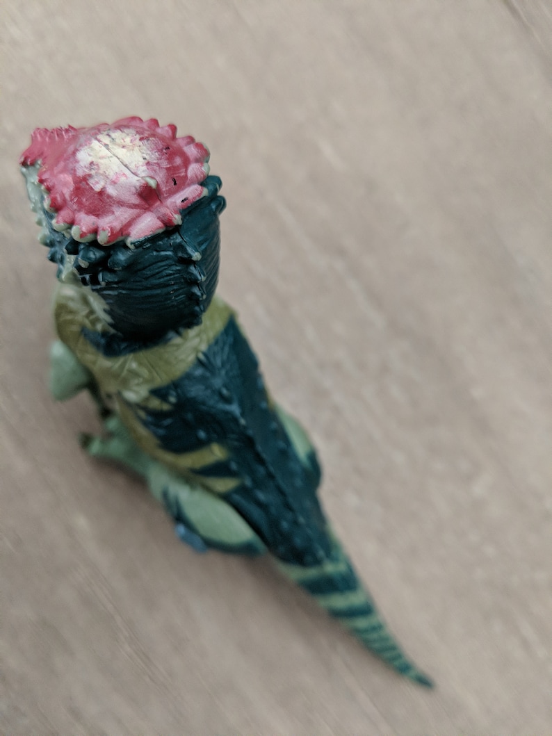 The Lost World Vintage Jurassic Park Pachycephalosaurus Ram Head Dinosaurs 1997 Kenner Moving Action figures Head ramming Jurassic Park Toy