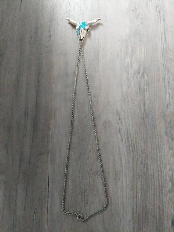 The Best Vintage Native American Navajo Turquoise Sterling Silver Cow Skull Bracelet The Best Vintage Native American Navajo Turquoise Sterling Silver Cow Skull Bracelet