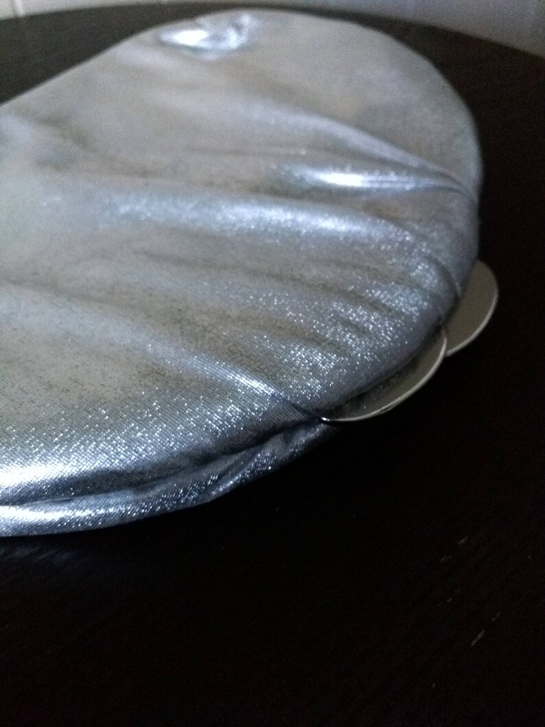 Silver Metallic Clutch Vintage Purse Bridal Bag For Wedding Etsy
