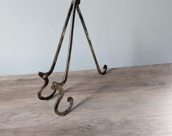Vintage Silverplated Modern Display Easel / Large Photo Frame Stand