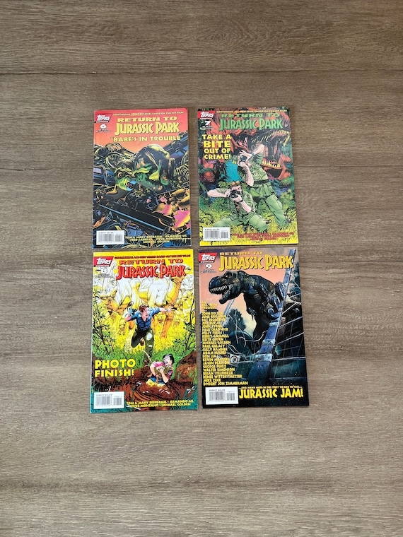 Comic Books Set / Return to Jurassic Park Vintage 4 issues 6-9 Topps Comics