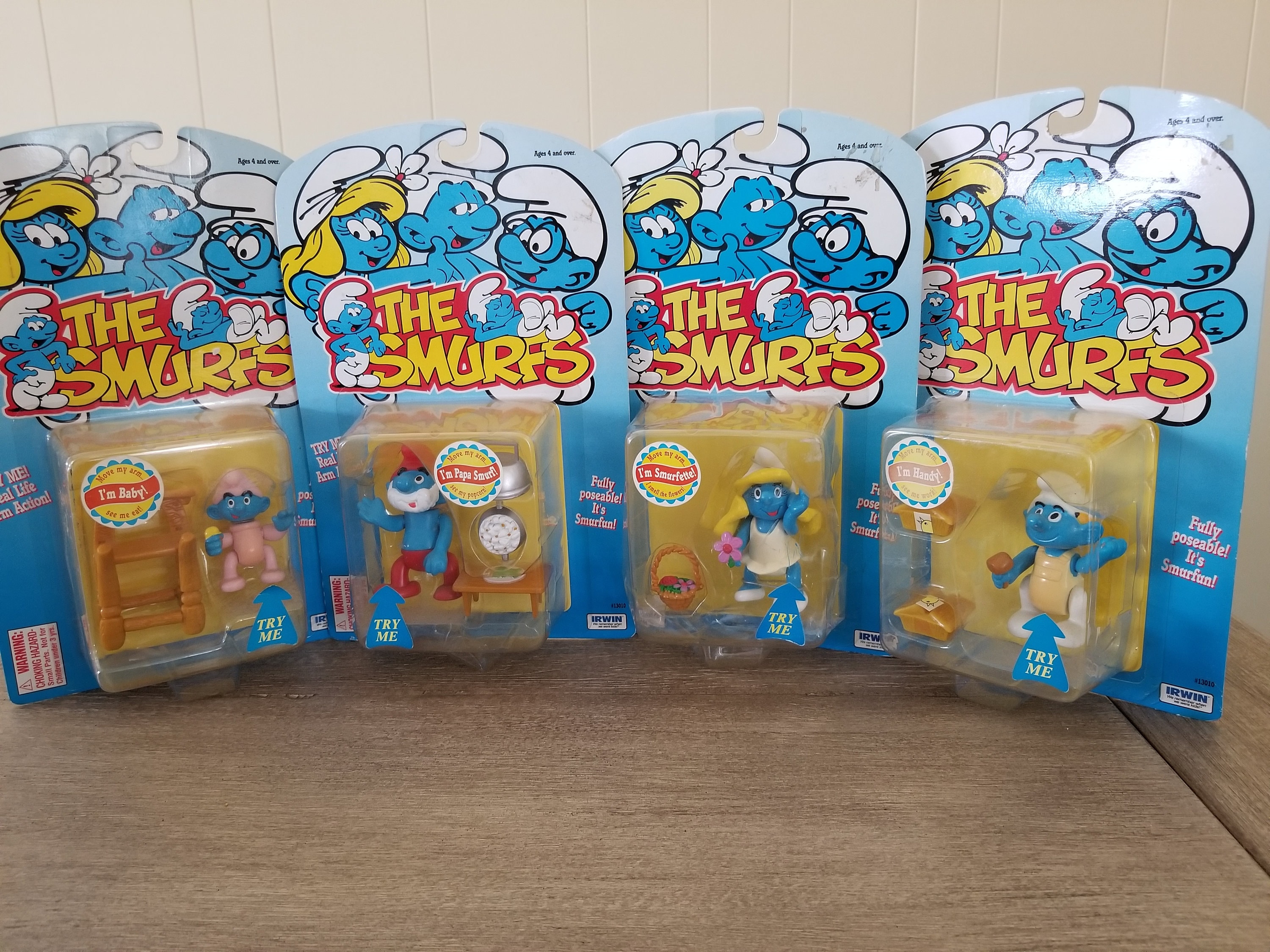 Vintage Smurfs Action Figurines Rare Smurfs Collectibles Etsy