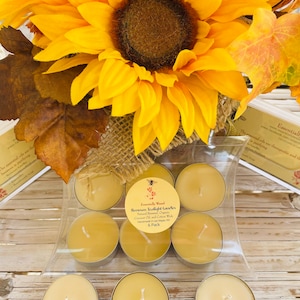 Beeswax Tealight Candle Set