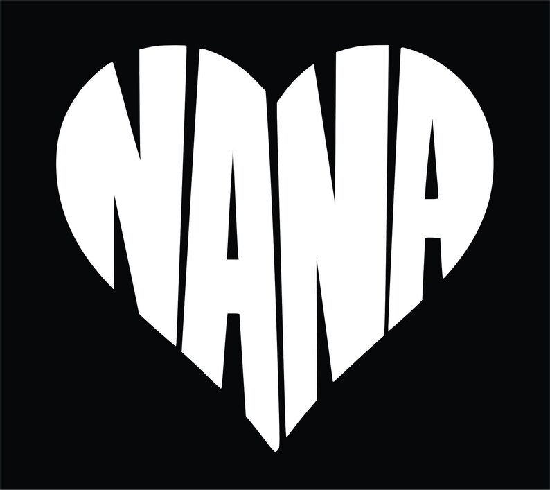 thumbnail image 2 of 6.5" MUCH LOVED NANA Vinyl Decal - Car Window Laptop Sticker, Grandma Gift 2 of 3