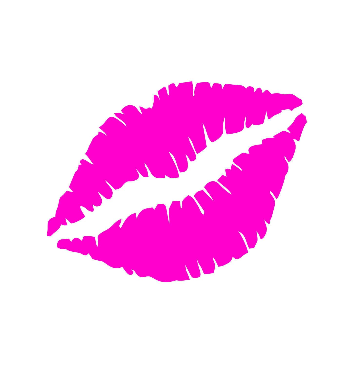 Kiss Mark Lips 5.75 Wide Kiss , Lips Mouth, Kiss Mark, Decals, Stickers ...