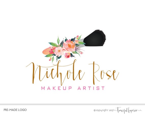 premade logo design makeup