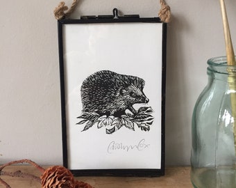 Hedgehog Mini Print