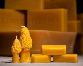 Pure Beeswax Brick, 100% Beeswax- Oregon Beeswax