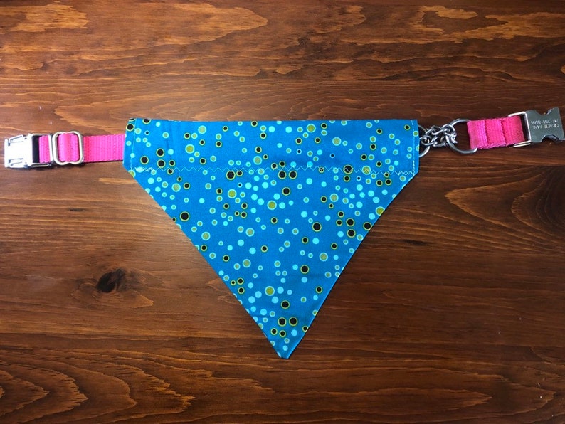 Teal Over The Collar Bandana