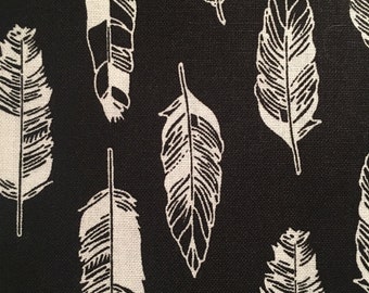 Black Feather Over The Collar Bandana