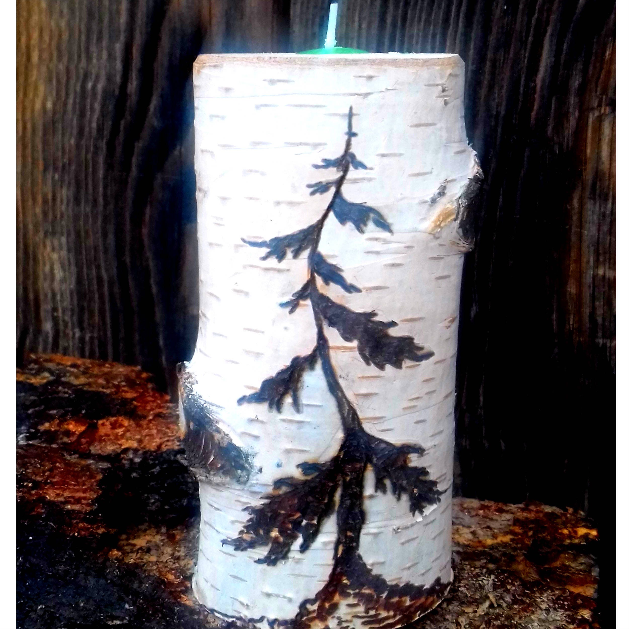 Wonderful Natural Birch Candle Holder with image | Etsy