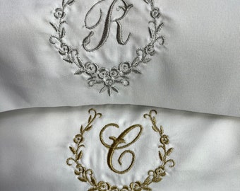 2, Monogrammed, Pillow Cases, Set of 2. Comes In Your choice of thread color. Comes in Queen and King Sizes. Great Gifts, Free Shipping