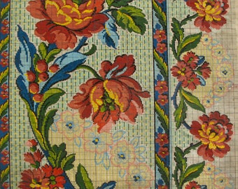 19th c. French textile design on paper