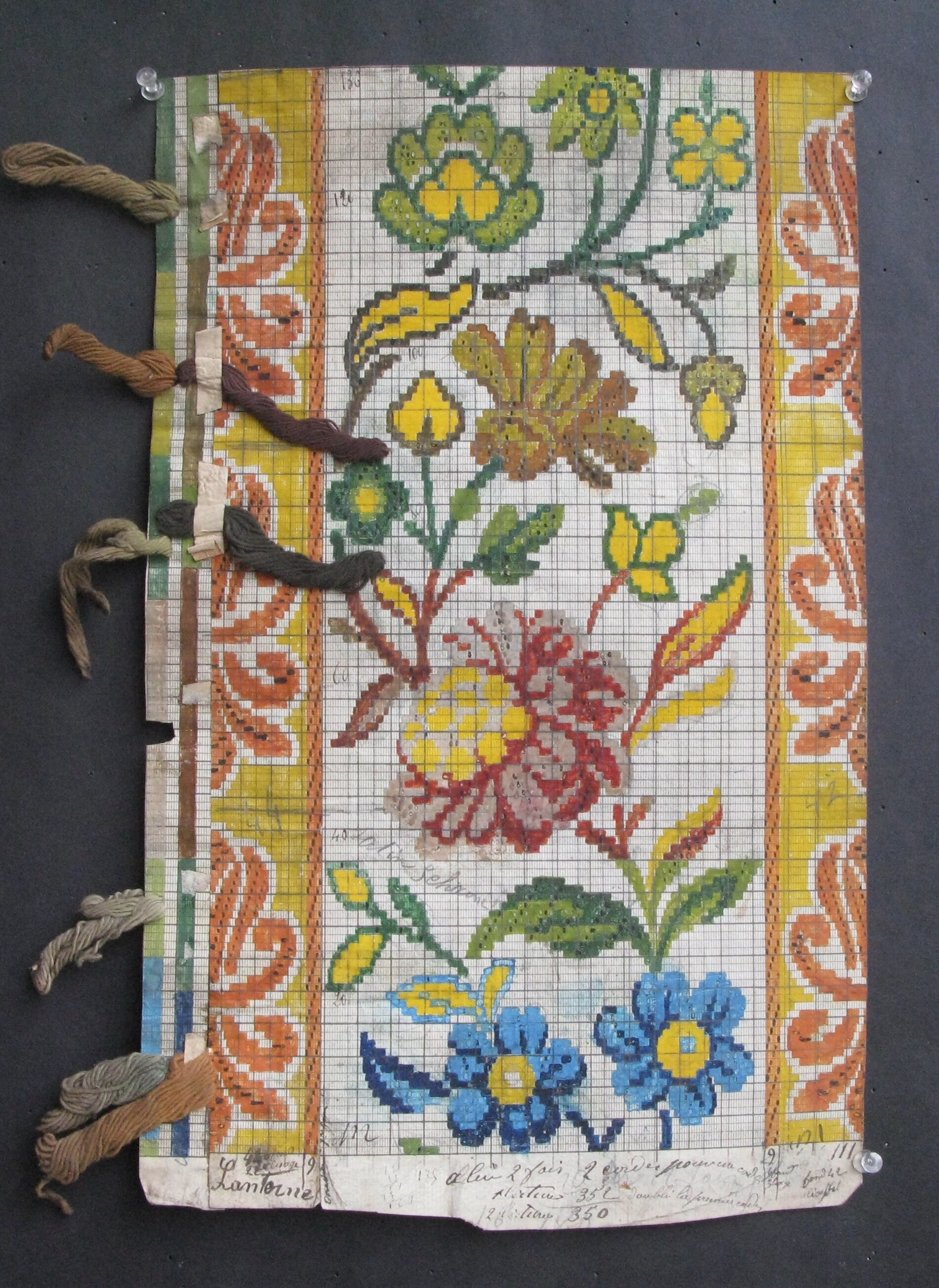 洋書　FRENCH TEXTILES 19th C. French Hand-painted Textile Design - Etsy