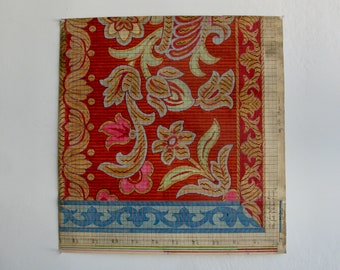 1920's hand-painted textile design