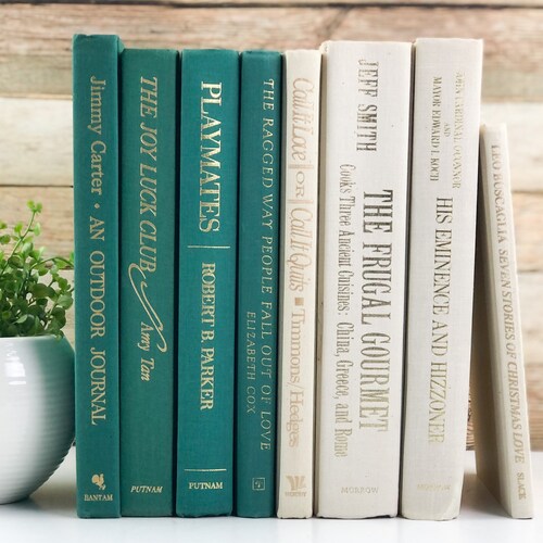 Bundle of Light Grey and White Decorative Books Books for Etsy