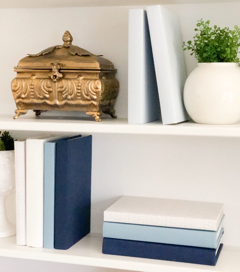 Orange Mix & Match Fabric Covered Decorative Books Etsy