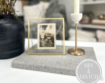 Coffee Table Books for Living Room Decor, Gray Large Books, Designer Books