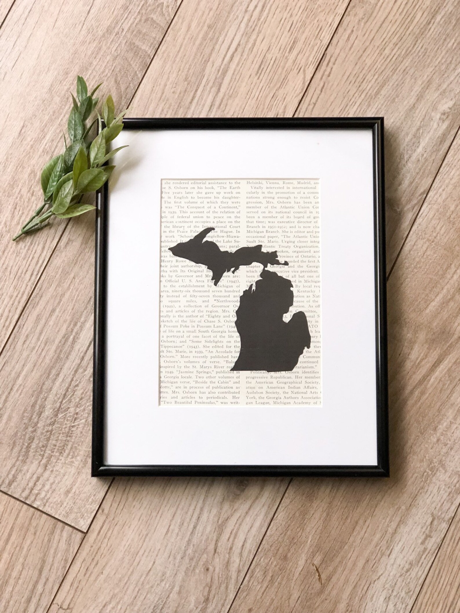 Michigan Framed Wall Art Etsy