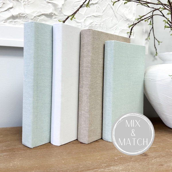 Decorative Book for Home Decor, Modern Shelf Decor, Teal Decor, Book Bundle