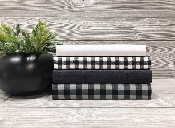 Black And White Decorative Books Fabric Covered Books Book Etsy