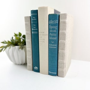 Shelf Decor, Blue Living Room Decor, Decorative Books, Book Set, Book Bundle image 3