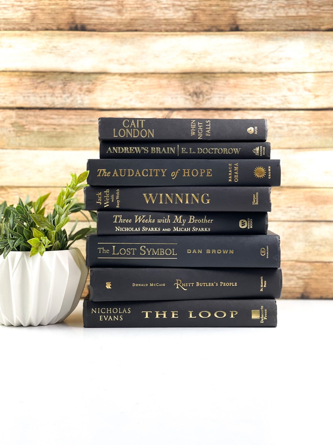 Books for Shelf Decor / Decorative Books / Books by Color Etsy