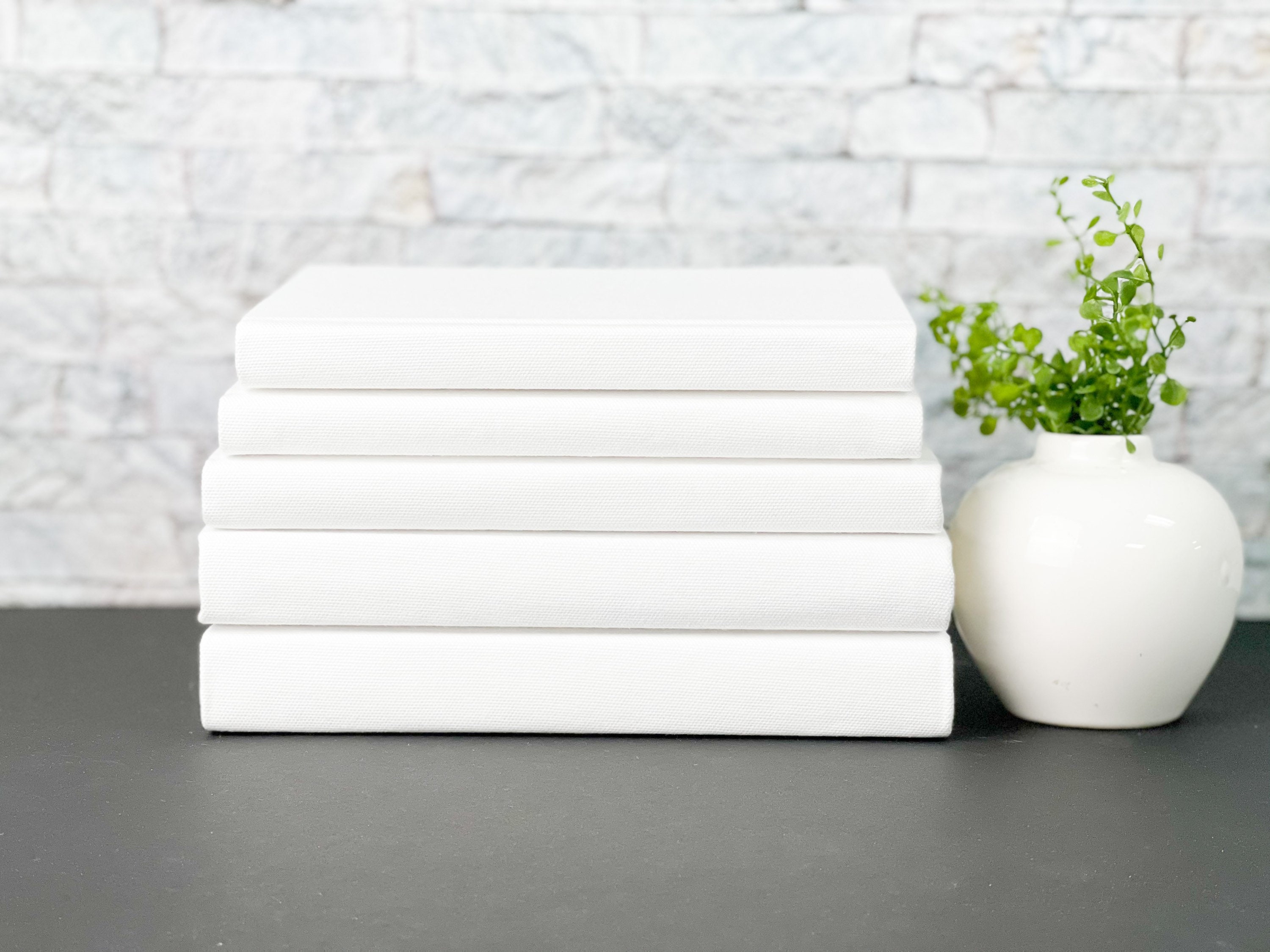 White Covered Decorative Books / White Decorative Books Set Of White