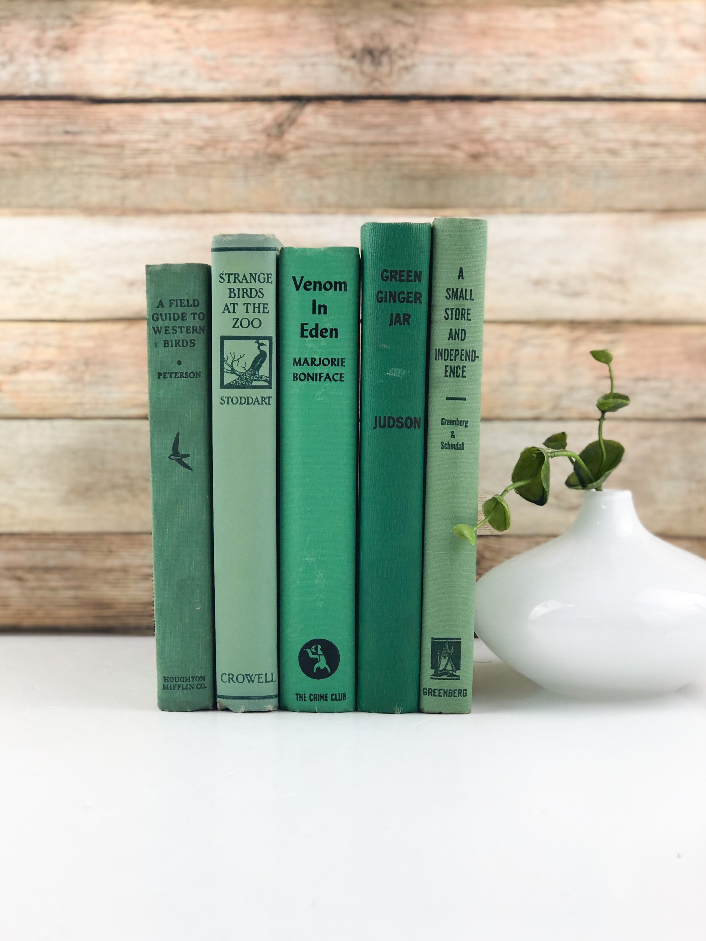 Green　Books　by　the　Foot　Etsy　Norway