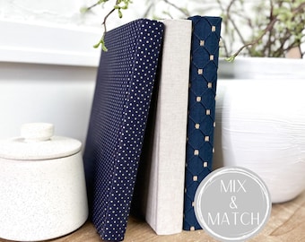 Navy Blue Home Decor, Decorative Books for Shelf Decor, Coffee Table Books