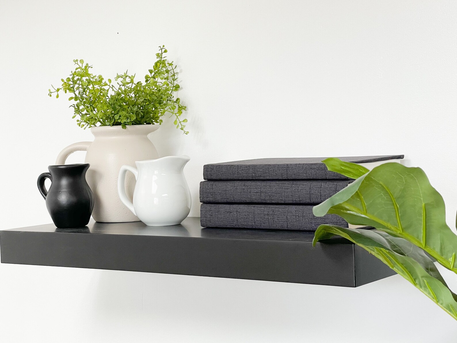 Curated Shelf Decor Black and White Pitchers Home Decor Etsy Italia