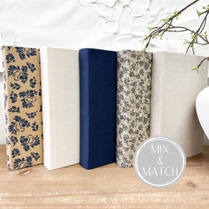 Blue Vintage Decorative Books, Books for Decor, Country Style Decor, Shelf Decor, Curated Book Sets