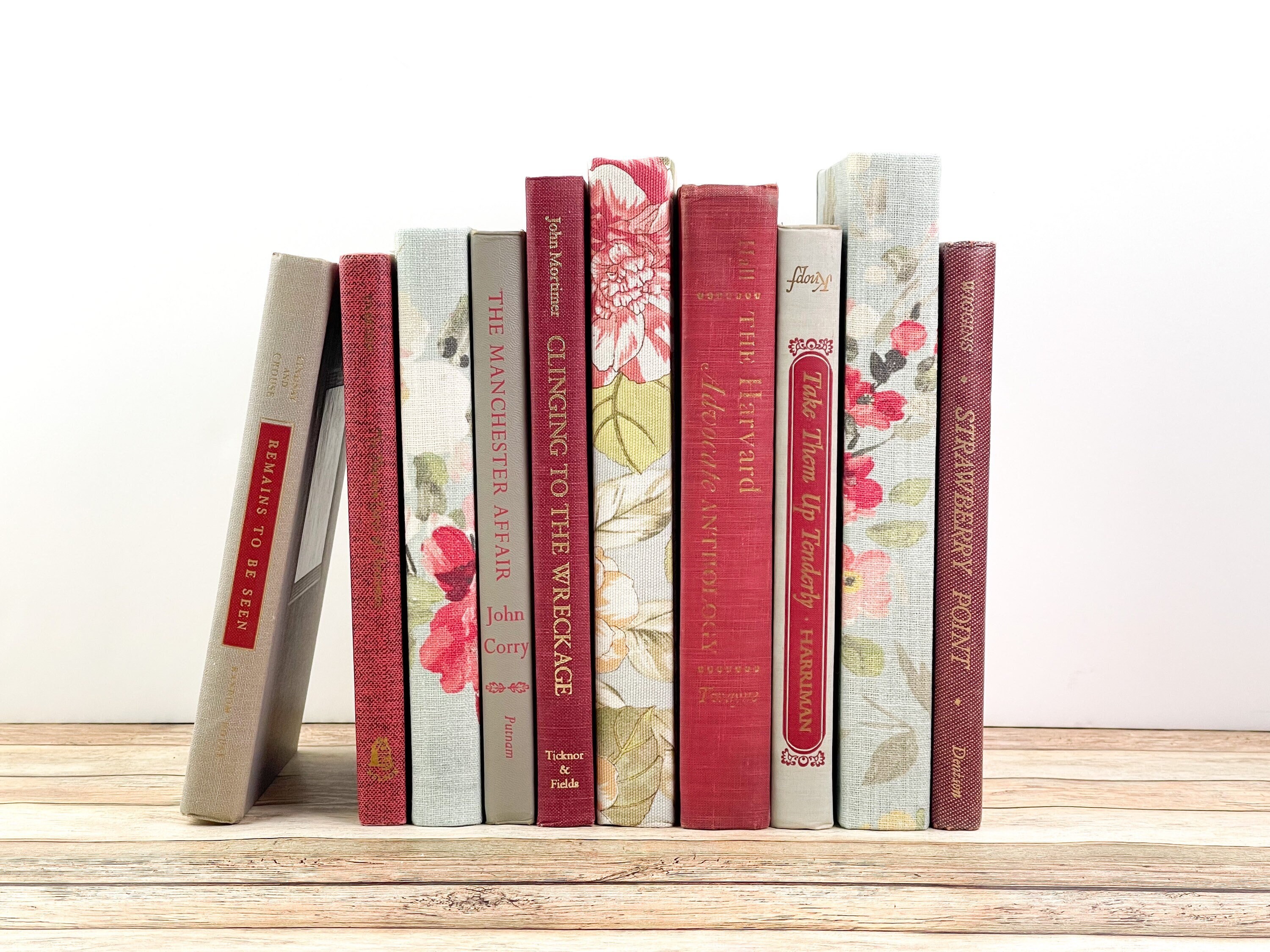 Decorative Books for Shelf Decor Designer Curated Book Set 
