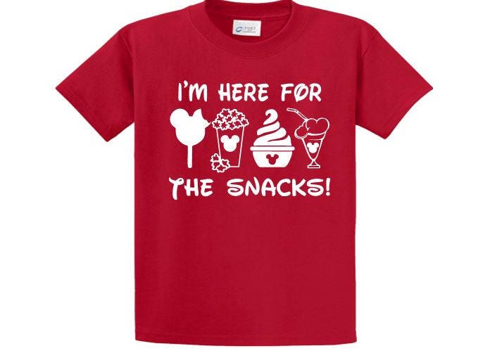Disney Mickey t-shirt I'm here for the snacks | Etsy