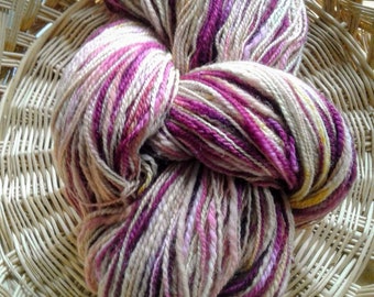 Hand spun Hand Painted Merino Wool Yarn 632 yards