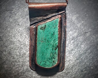 Chryscolla Pendant in Copper