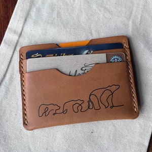Soporte delgado de cuero para tarjetas, billetera minimalista para hombres, billetera de bolsillo frontal, estuche para tarjeta de crédito, titular de tarjeta de crédito, mini billetera