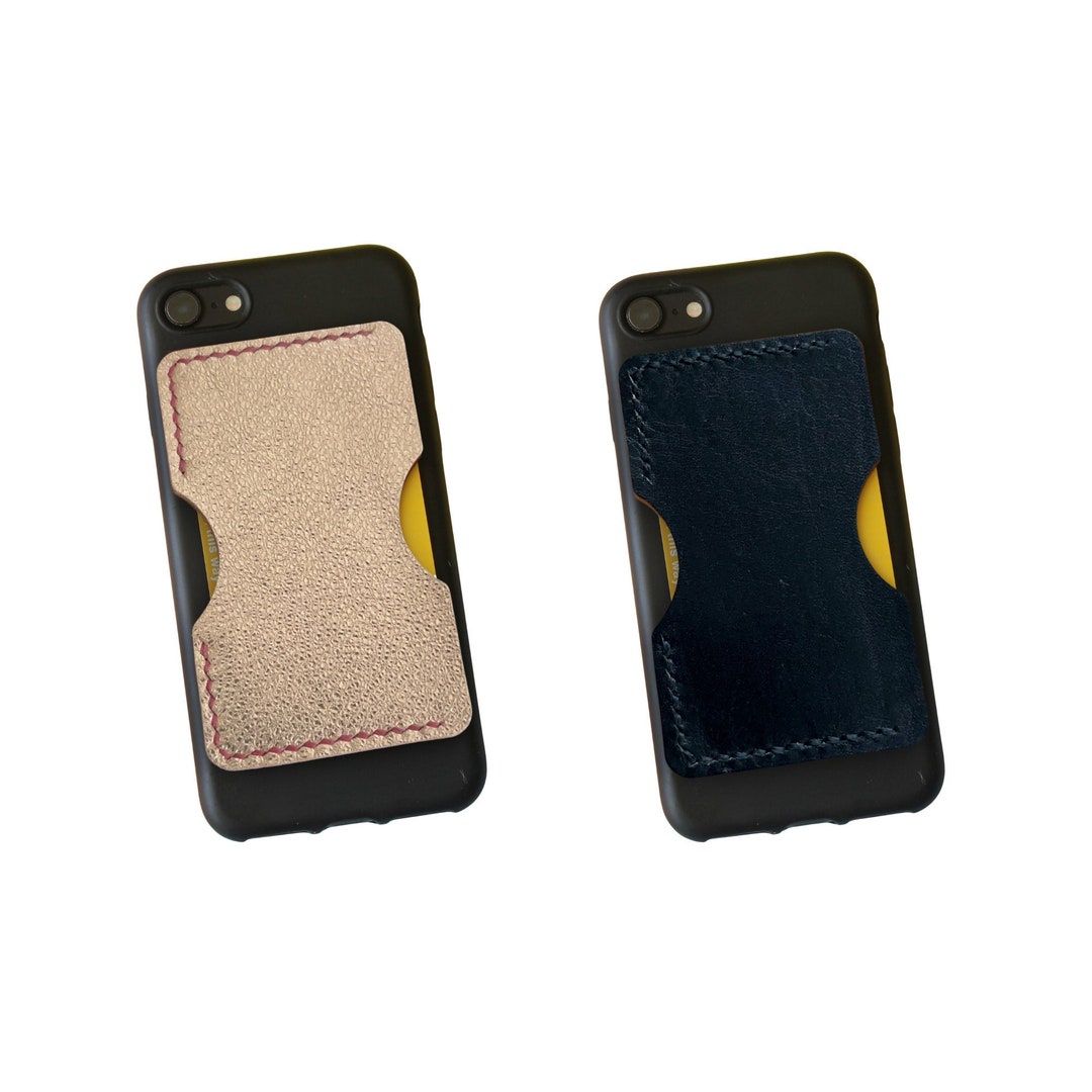 Personalized Cell Phone Wallet Stick On, Engraved Phone Card Holder Adhesive, Cell Phone Card